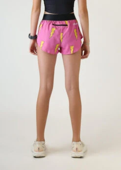 Women's Pink Bolts 1.5" Split Shorts 9 Women's Pink Bolts 1.5" Split Shorts -TCRunning Shop chicknlegs womens 1.5 inch running split shorts hot pink bolts back 460x a9bd982a e0d5 42ad b49e 955087083702
