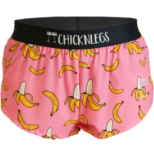Women's Pink Bananas 1.5" Split Shorts 1 Women's Pink Bananas 1.5" Split Shorts