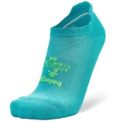 Balega Hidden Comfort No Show Running Socks - Neon Aqua