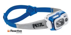 Petzl SWIFT RL Ultra-Powerful 900 Lumen Rechargeable Headlamp (Blue)