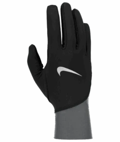 Nike Men's Pacer Midweight Running Gloves - Black/Smoke Grey/Silver