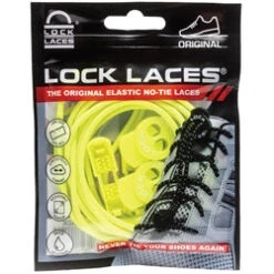 Lock Laces Original No-Tie Elastic Shoelaces -TCRunning Shop neon yellow sq 01