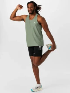 ADIDAS Men's Own The Run Base Tank (Silver Green) -TCRunning Shop rs 2 684db584 ff61 4096 bde0 1105b3f9efe1