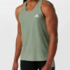 ADIDAS Men's Own The Run Base Tank (Silver Green)