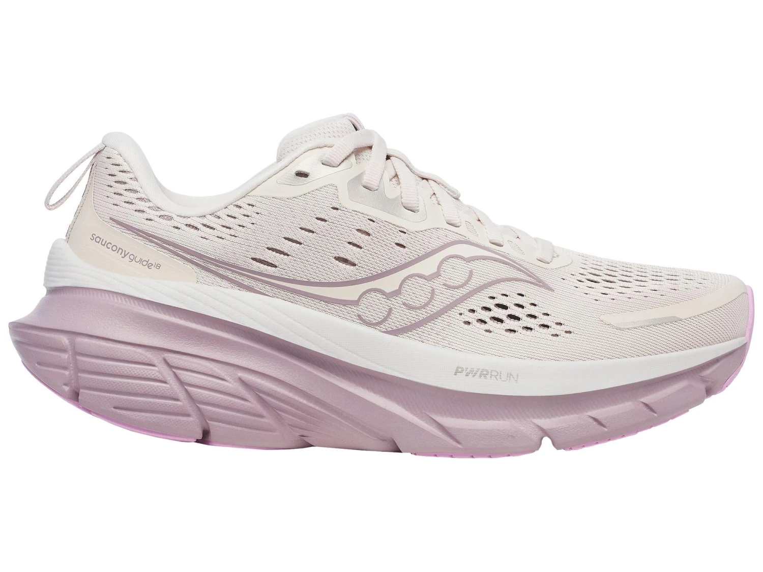 Saucony Women's Guide 18 WIDE (142 - Moon/Quail) 1 Saucony Women's Guide 18 WIDE (142 - Moon/Quail)